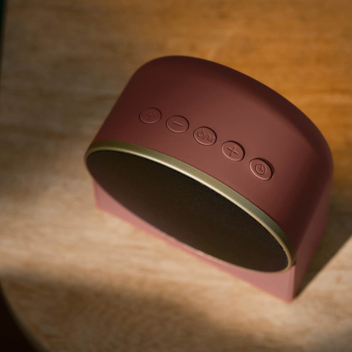 Kreafunk Ivy herätyskello Wake-up-valolla ja Bluetoothilla 9x4,6x11 cm terrakotta