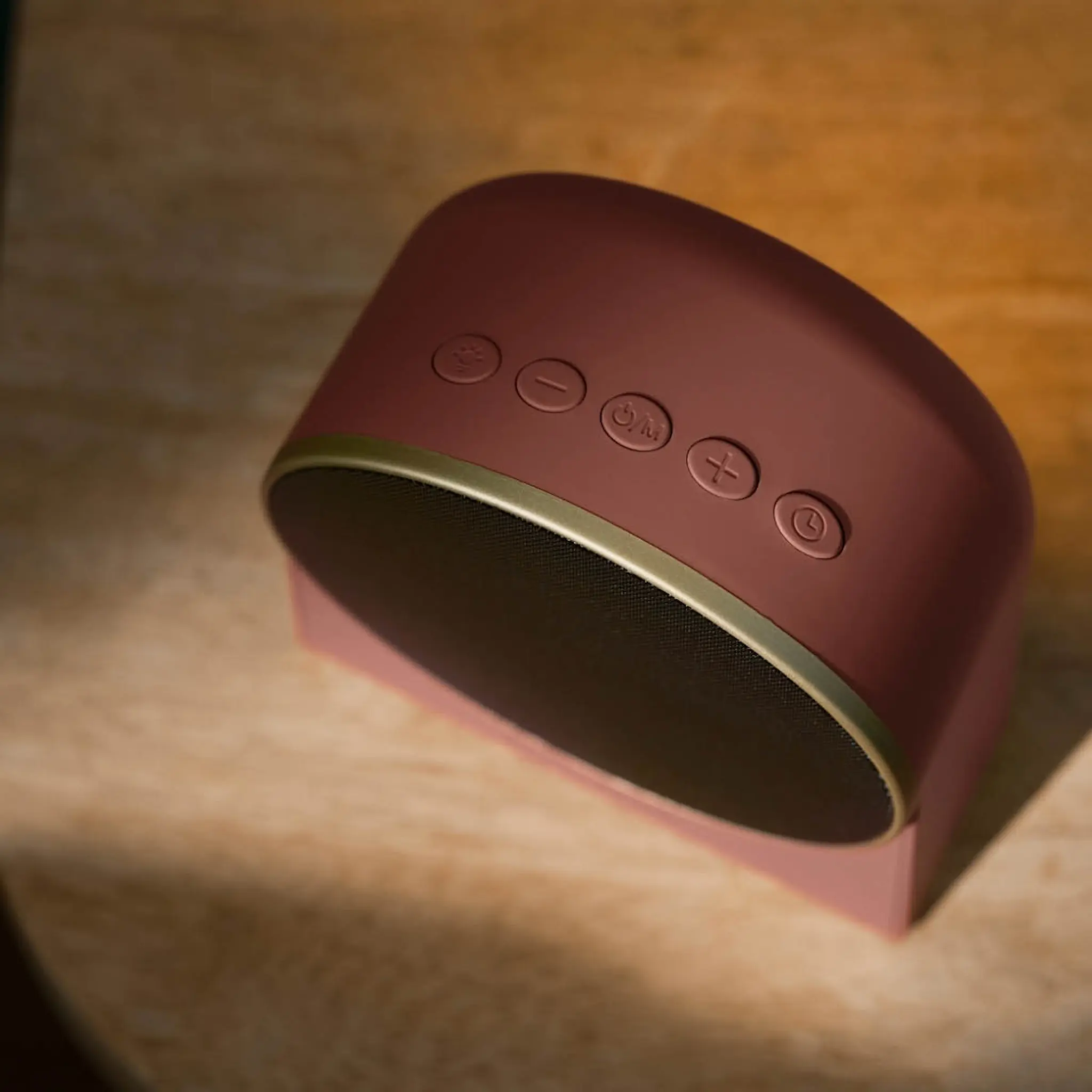 Kreafunk Ivy väckarklocka med Wake-up light och Bluetooth 9x11 cm terrakotta