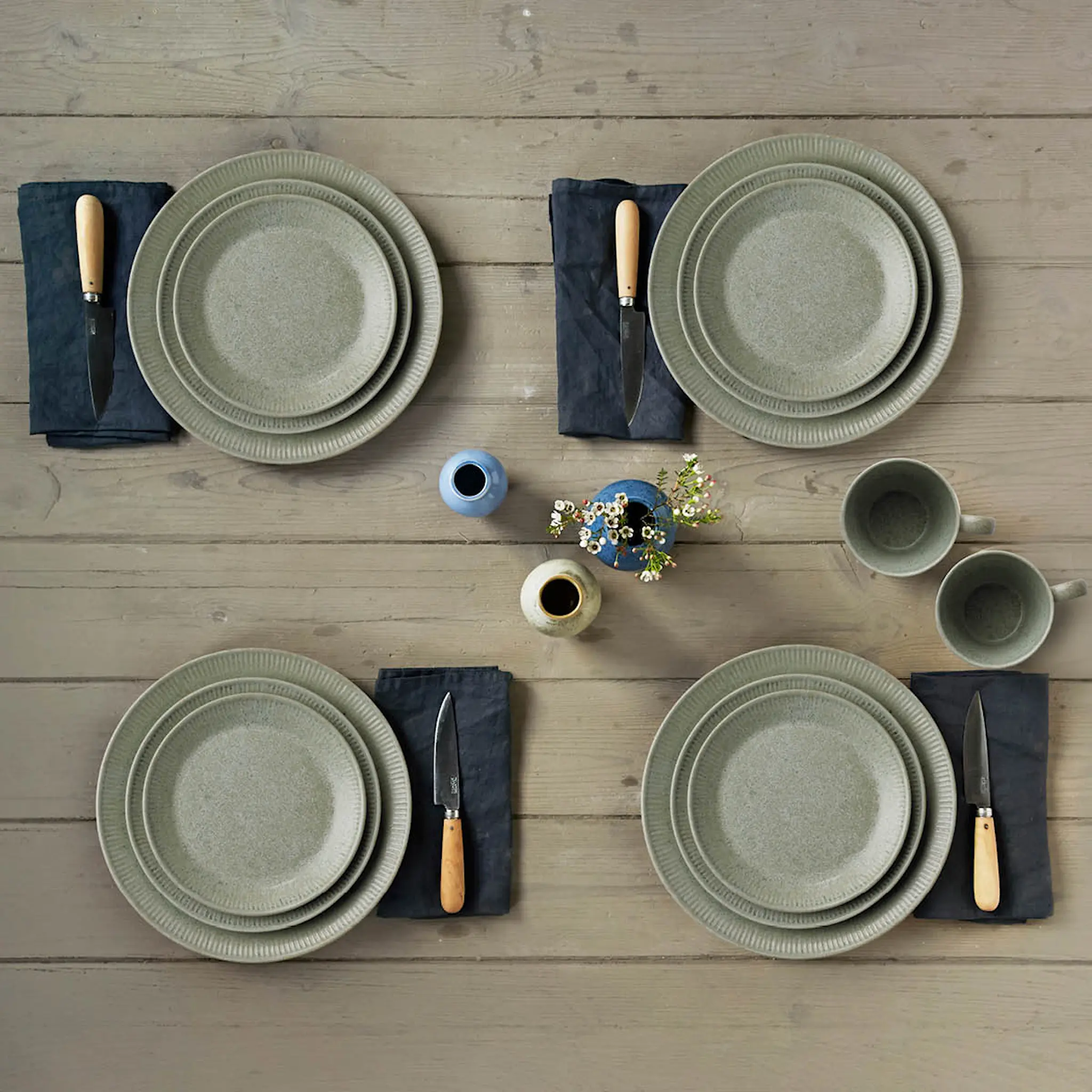 Knabstrup Keramik Knabstrup Djup Tallrik 18 cm Olive