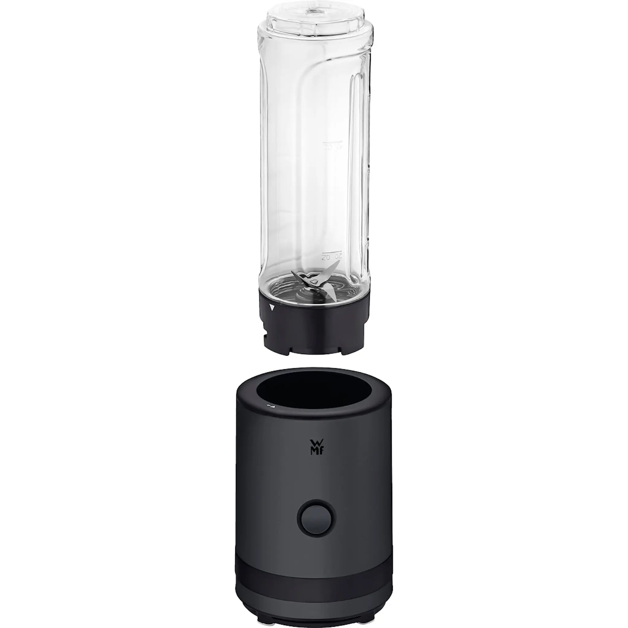 WMF KitchenMinis Smoothie-To-Go blender med två behållare 0,6 L svart