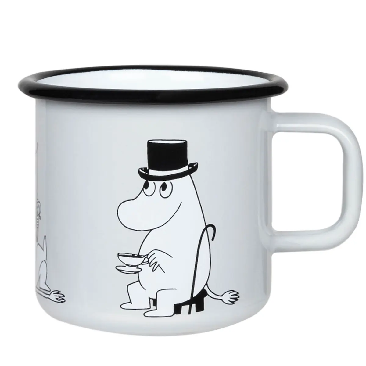 Muurla Mumin emaljmugg muminpappa retro 37 cl