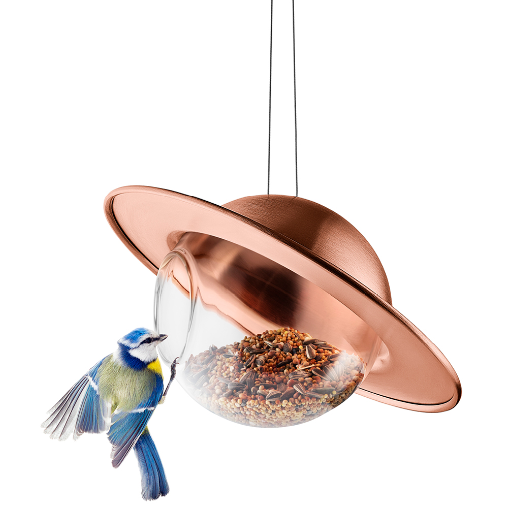 Eva Solo Saturn fågelmatare 15x24 cm koppar