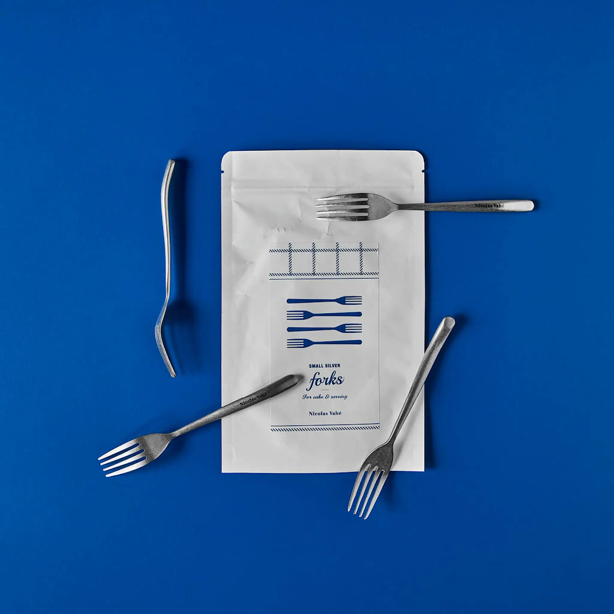 Nicolas Vahé Kakkuhaarukka 15 cm 4 kpl Hopea