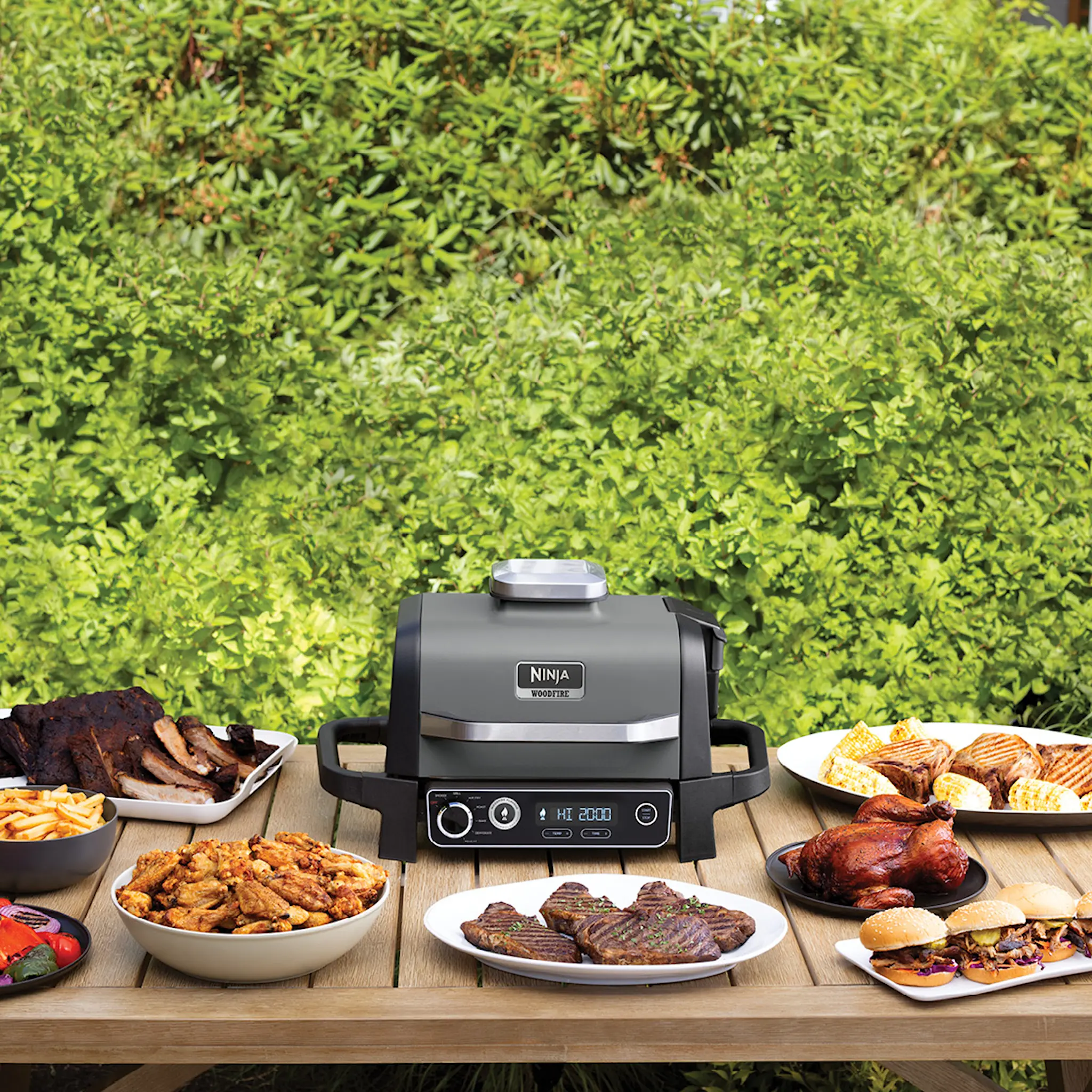 Ninja Woodfire elektrisk grill för utomhusbruk 7-in-1 2400W