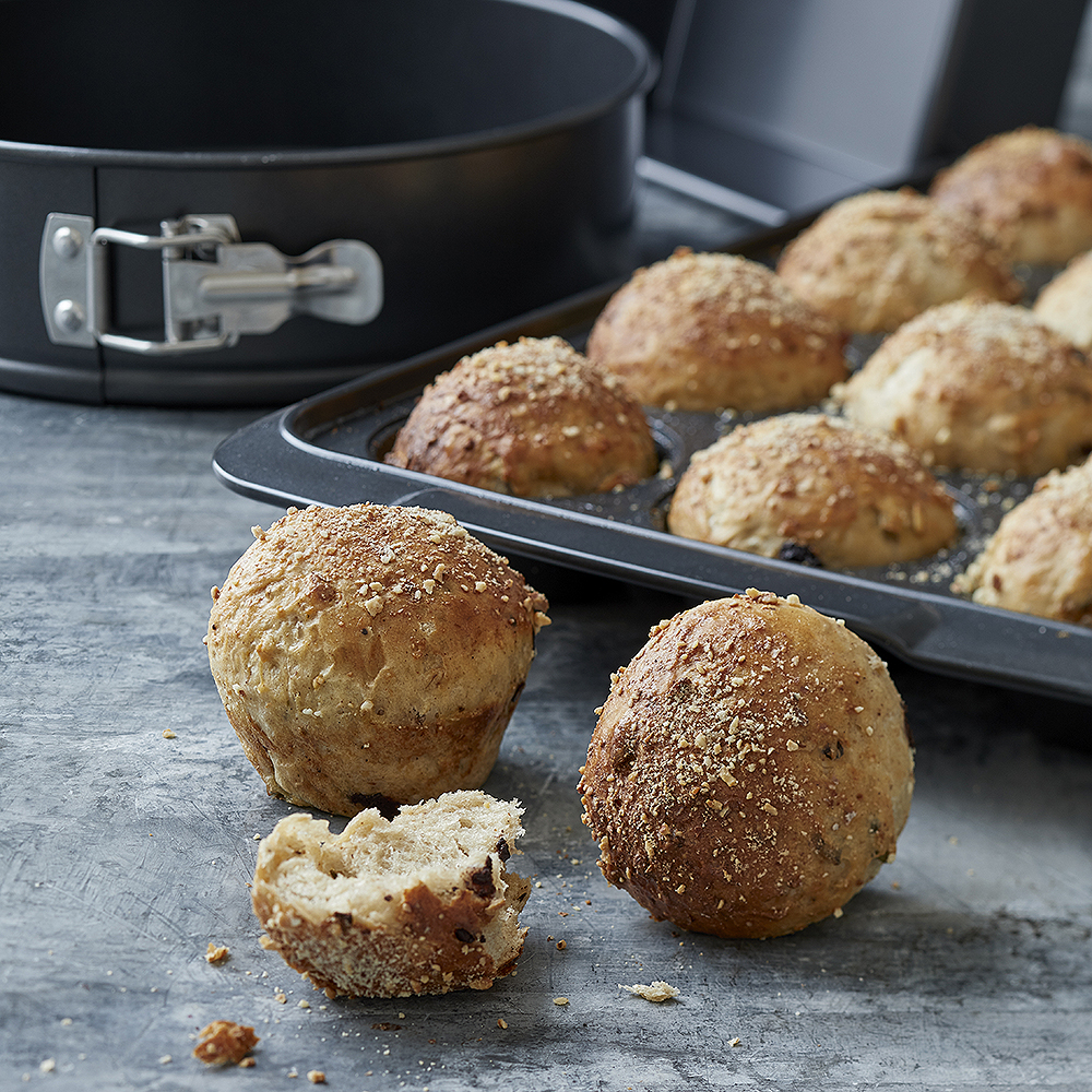 Blomsterberg Silikoninen muffinssivuoka 12 kpl Harmaa