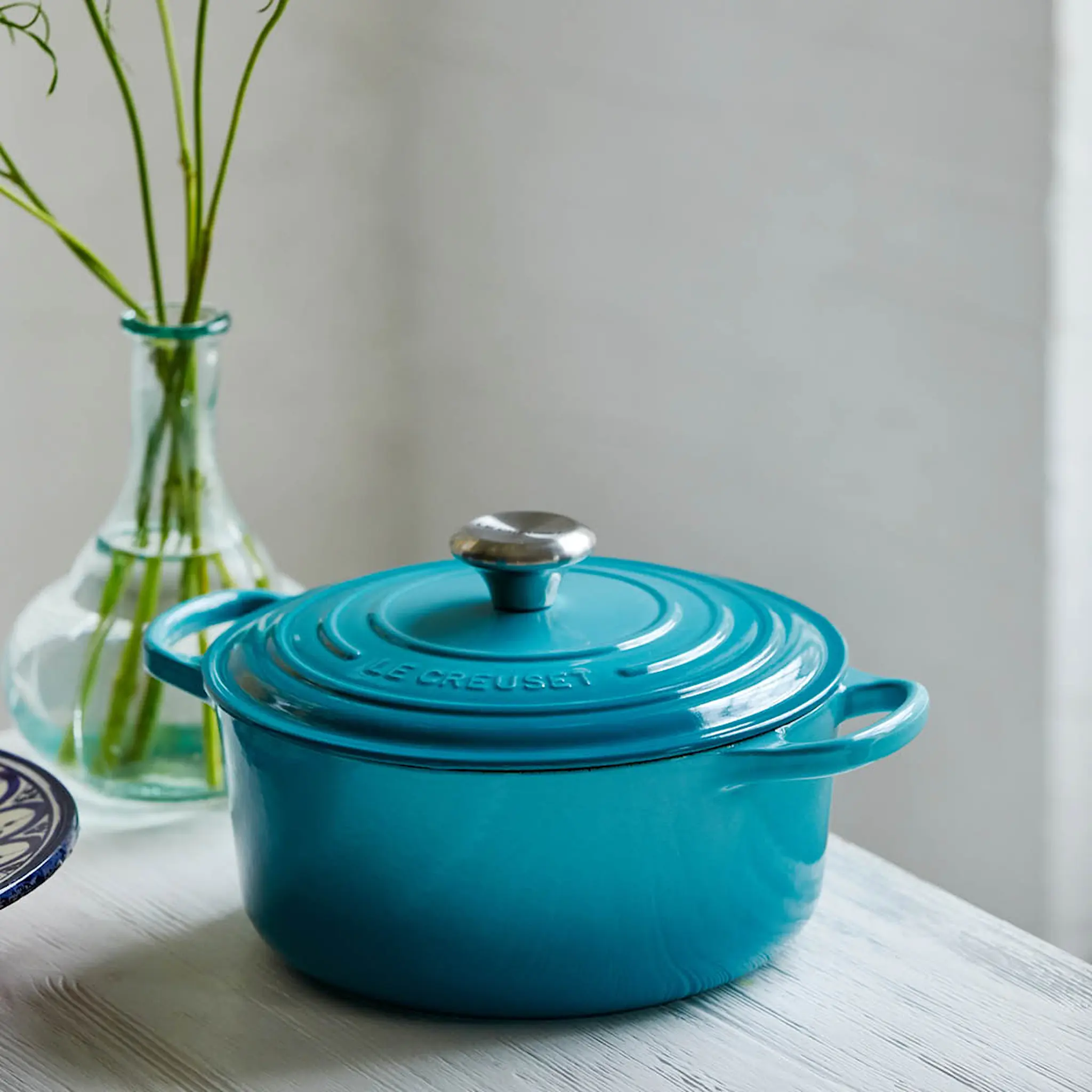 Le Creuset Signature Gjutjärnsgryta rund 24 cm 4,2 L Caribbean