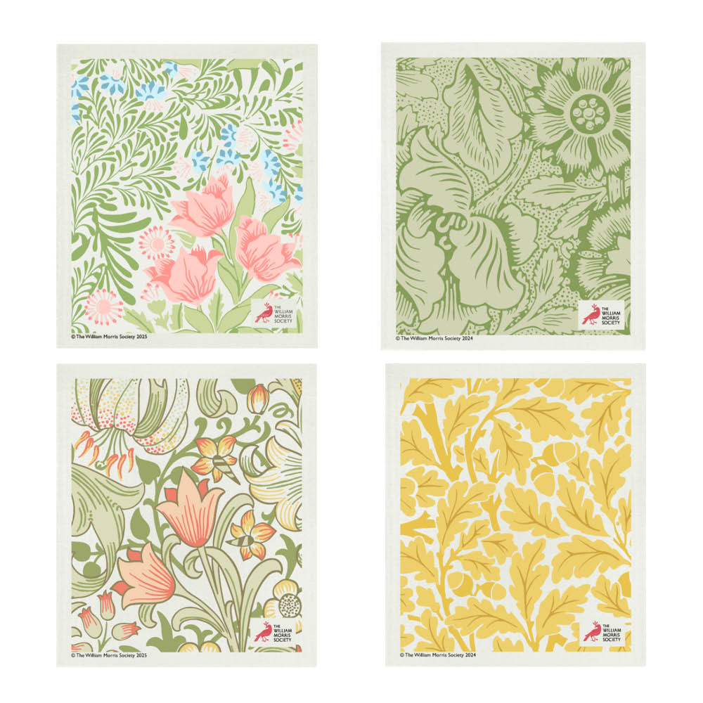 Citronelles - William Morris Tiskirätti 4 kpl Garden Dreams