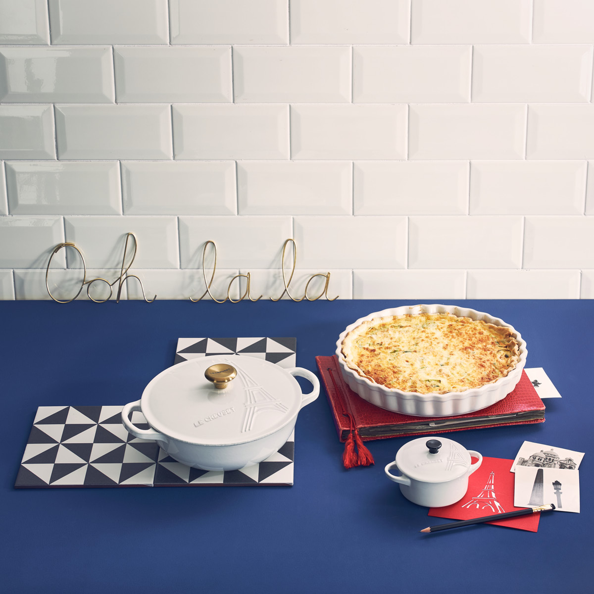 Le Creuset Pajform stengods 28 cm white