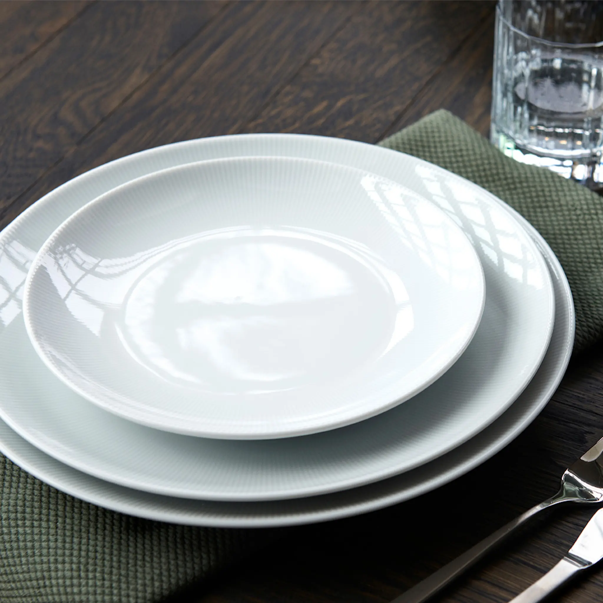 Pillivuyt Eventail tallerken 28 cm hvit hover