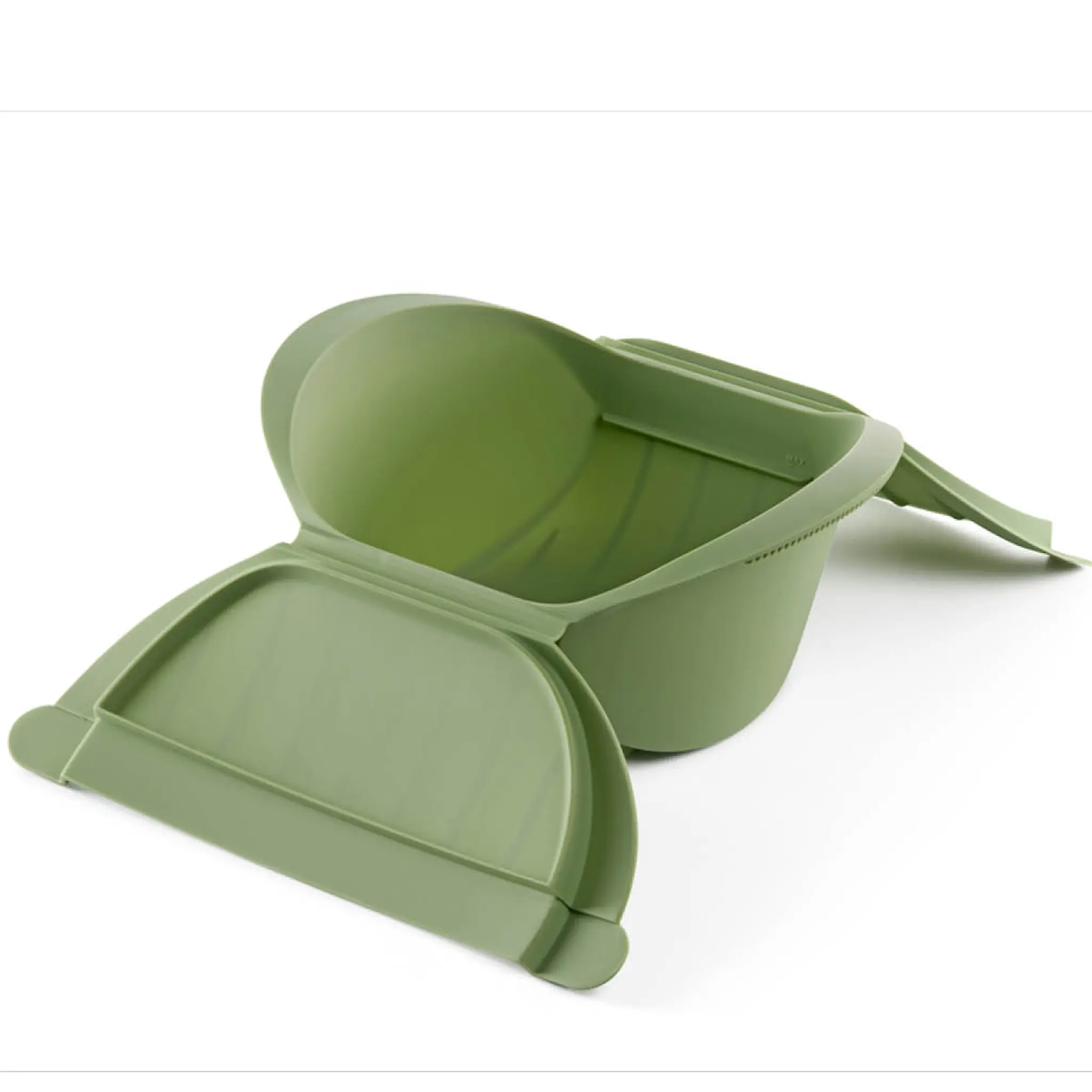 Lékué Ångkokare djup för mikrovågsugn 4 port. grön