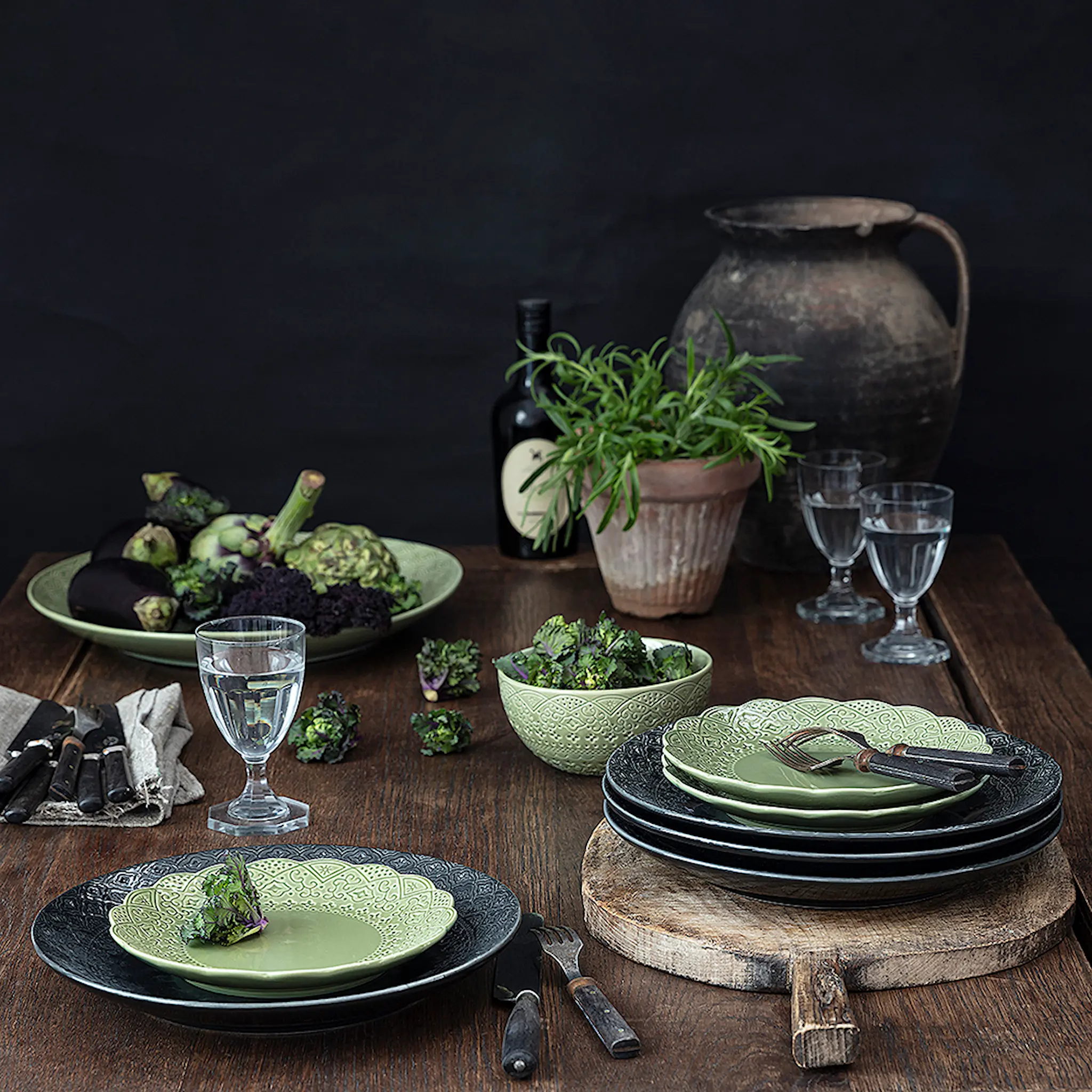 Cult Design Orient Lautanen 19 cm Pesto