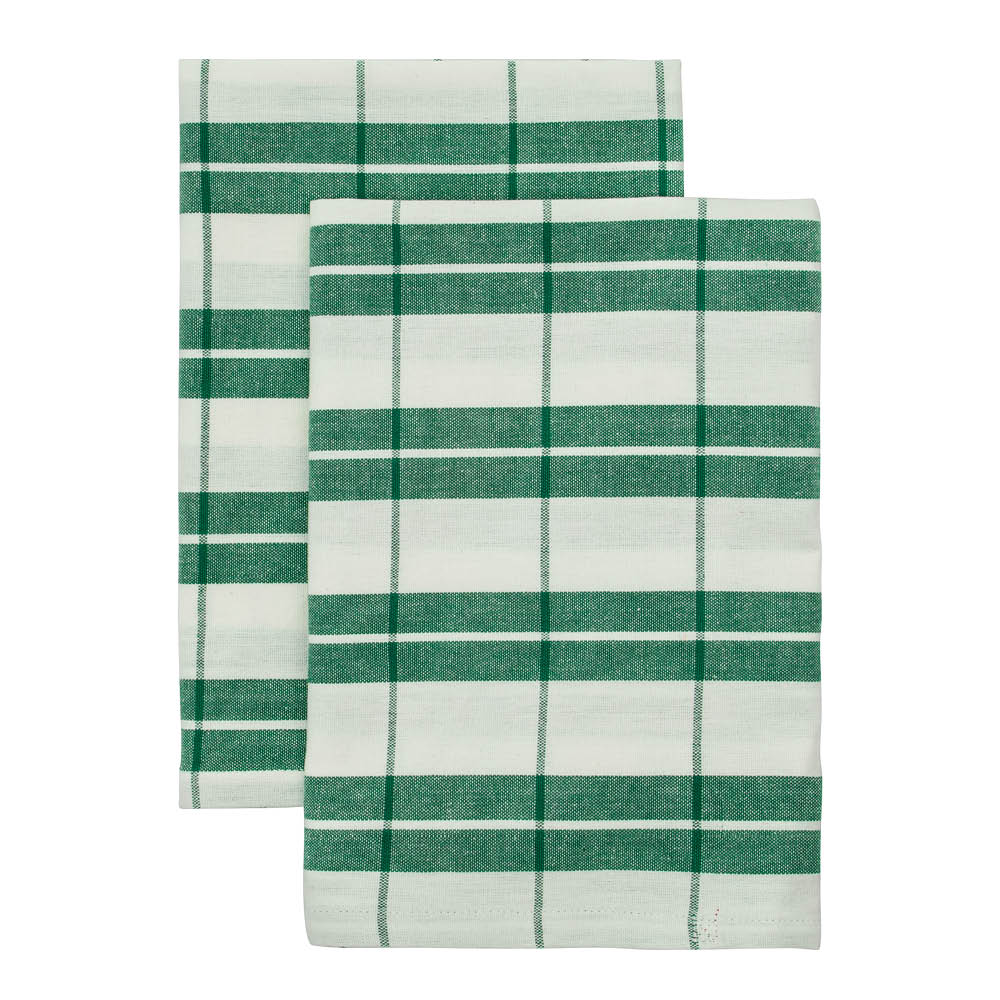 Nicolas Vahé Chef Keittiöpyyhe 50x70 cm 2 kpl Vihreä/Valkoinen