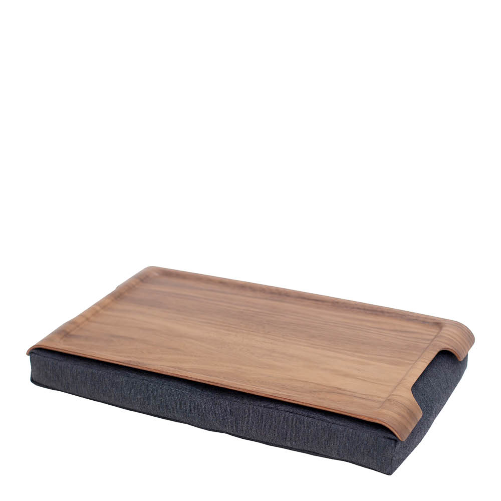Bosign - Laptray Sylitarjotin anti-slip 43x23 cm Pähkinäpuu/Harmaa