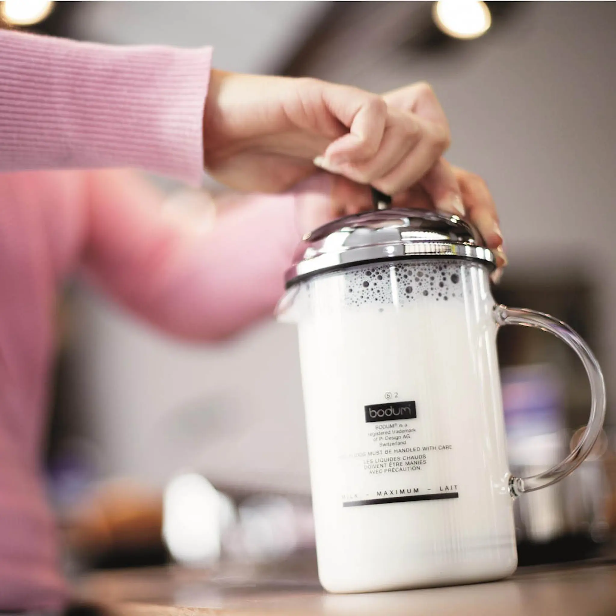 Bodum Chambord Mjölkskummare 250 ml Krom