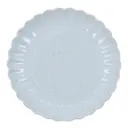 Scallop tallrik 20 cm ljusblå