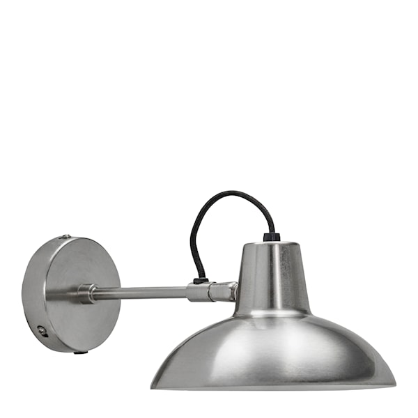 Desk vägglampa 30x12 cm borstad silverfinish