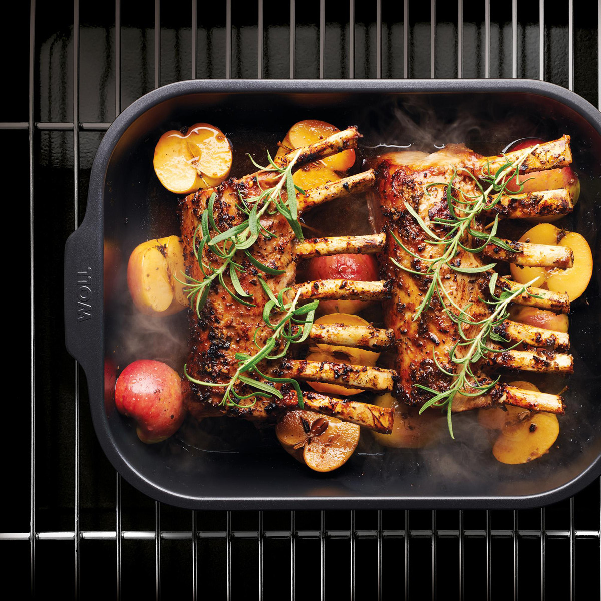 Woll Roast It ugnsform 3 delar svart