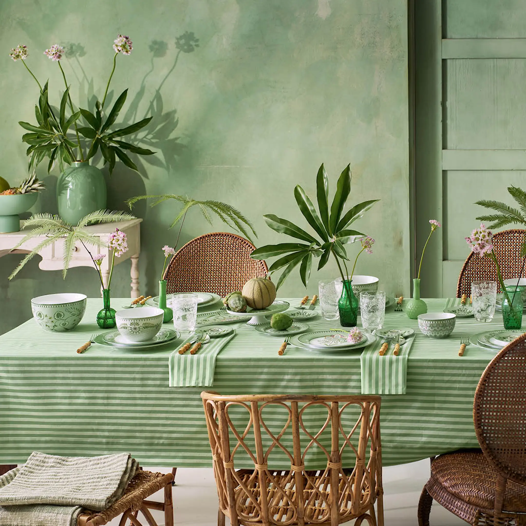 Pip Studio Lilly & Lotus Muki 20 cl Vaaleanvihreä