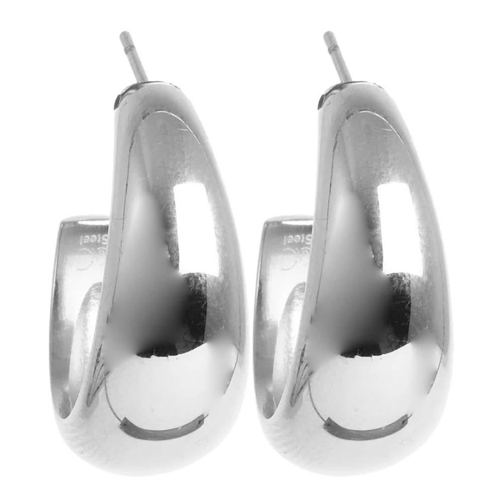 A&C Oslo AS Steel - Soft Coll örhängen 24 mm silver