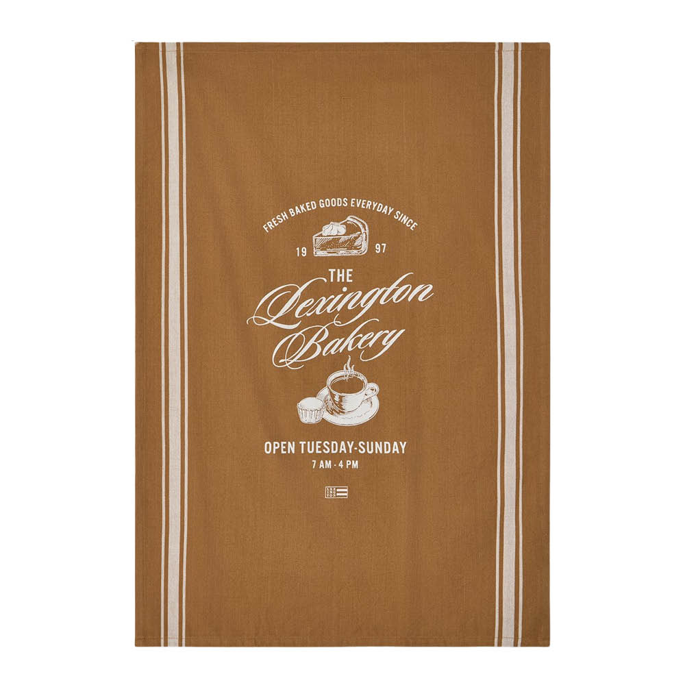 Lexington Bakery printed kjøkkenhåndkle 50x70 cm fudge/hvit