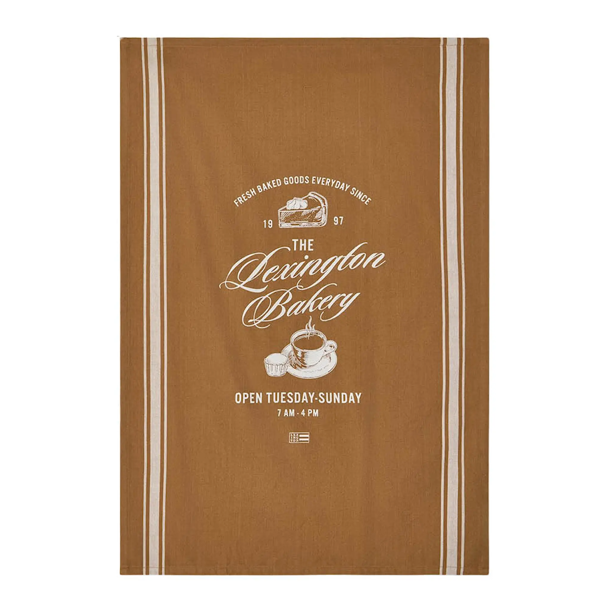 Lexington Bakery printed kjøkkenhåndkle 50x70 cm fudge/hvit