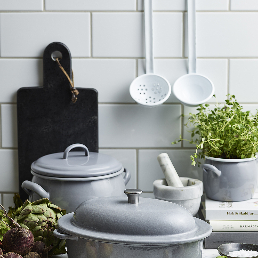 Kockums Jernverk Reikäkauha 1 dl Valkoinen