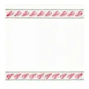 Kräftband tygservett 35x35 cm röd