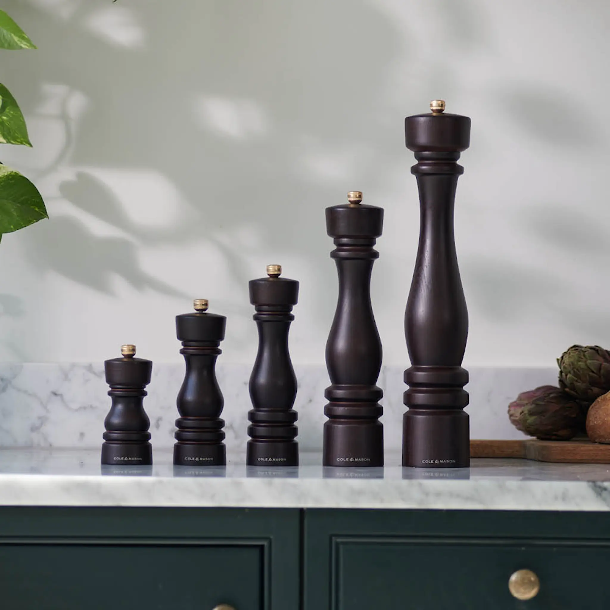 Cole & Mason London Suola- ja Pippurimylly 22 cm Ruskea