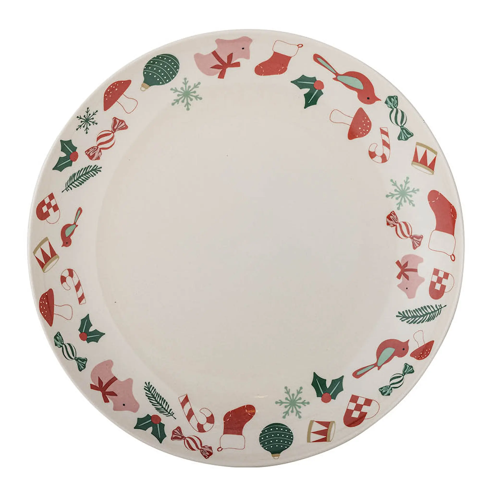 Bloomingville Yule serveringsfat 28 cm julmotiv