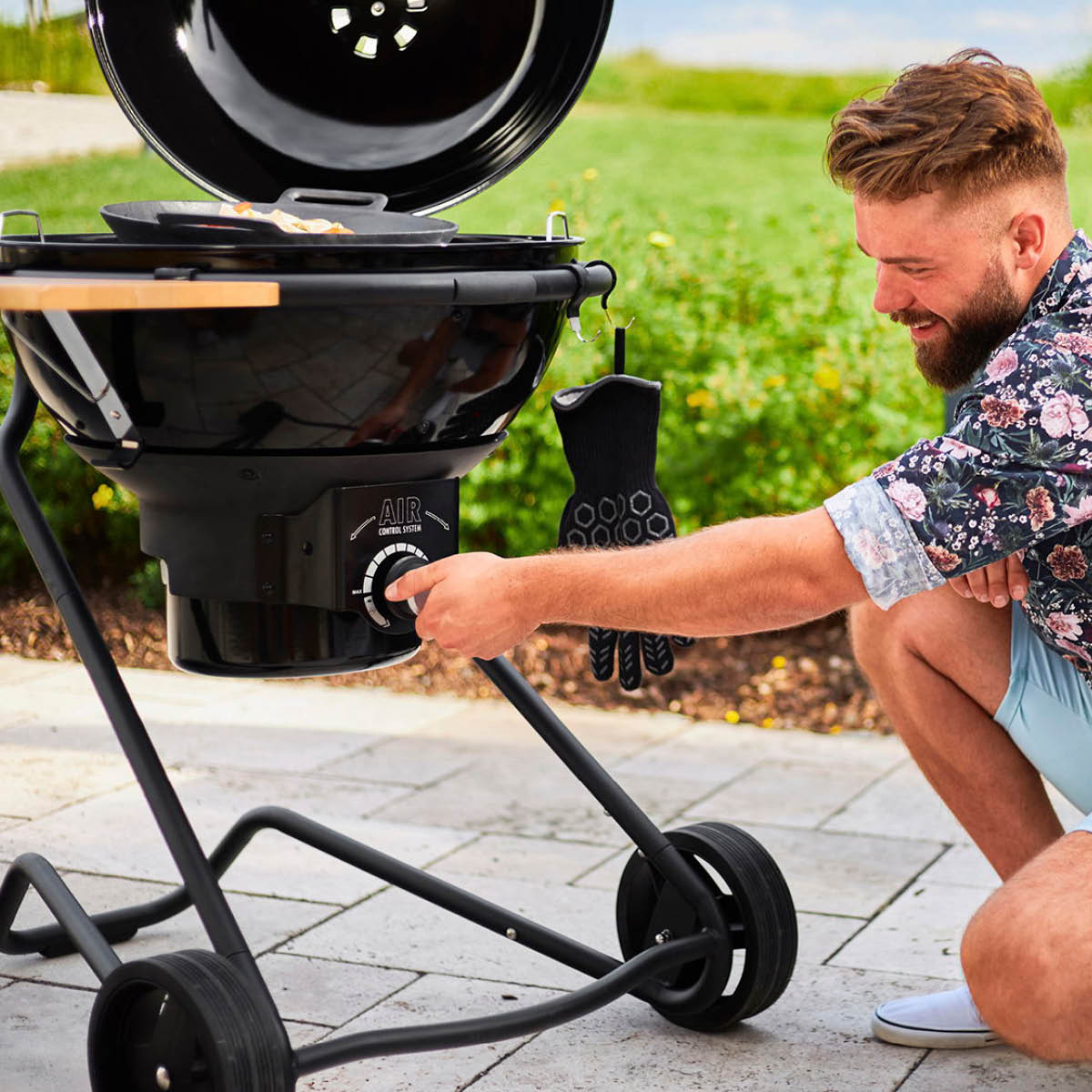 Rösle Air kolgrill F60 emaljerat stål/svart