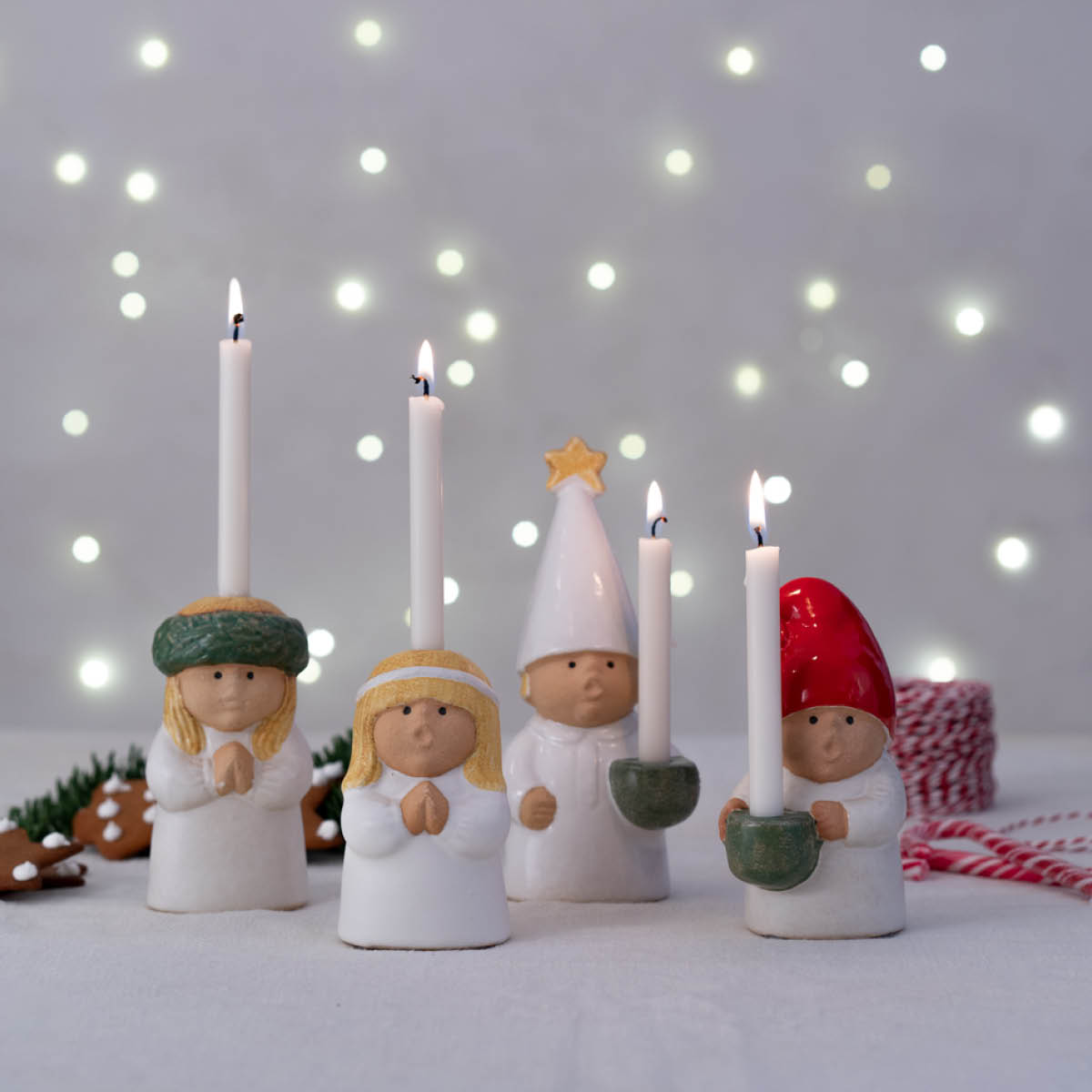 Rörstrand Lisa Larson Adventsbarn Tärna Vit