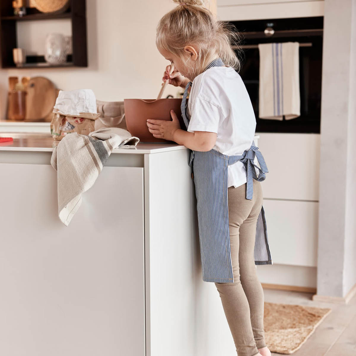 OYOY Linu kökshandduk 70x50 cm 2-pack blå