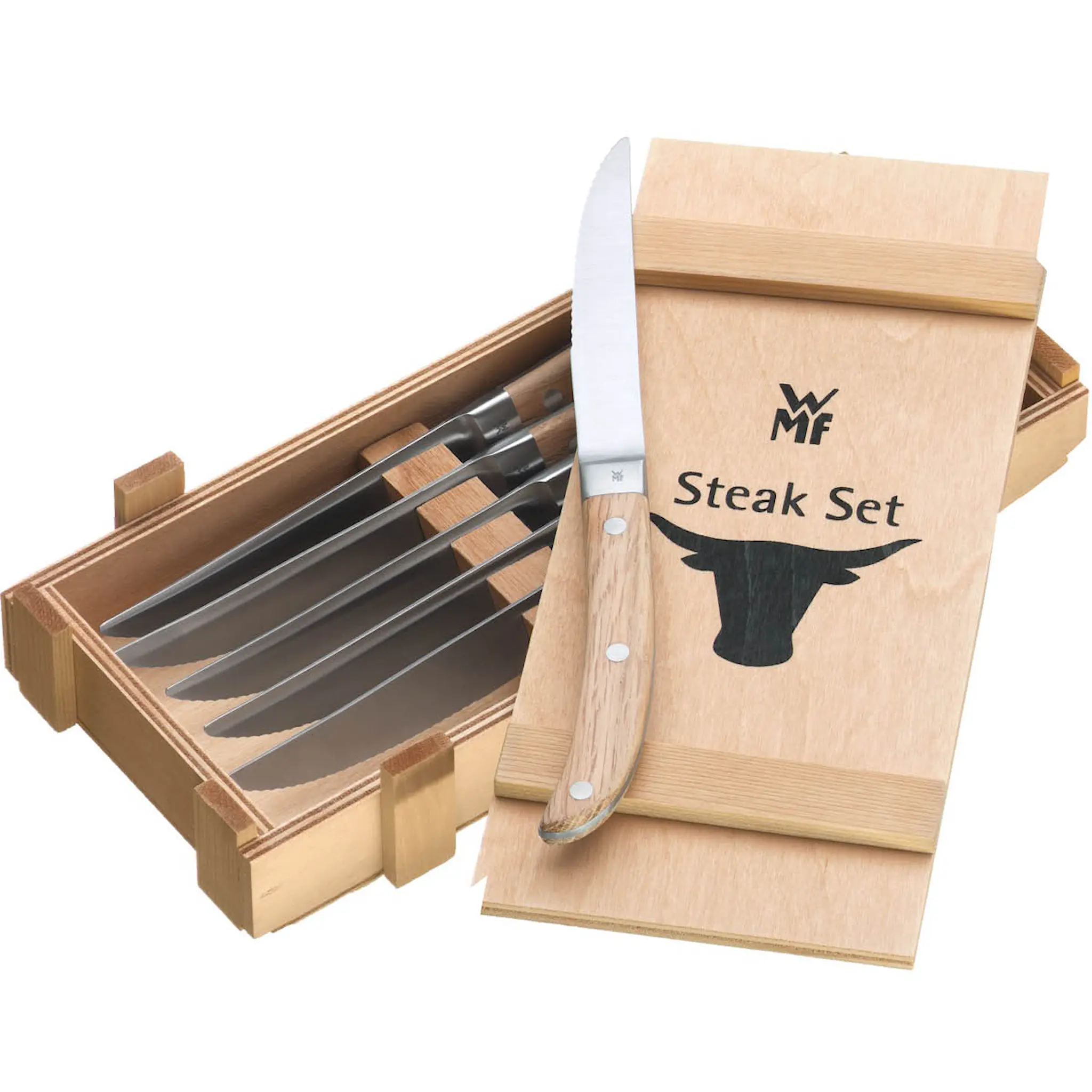 WMF Ranch Pihviveitsi 6 kpl Ruostumaton/Puu