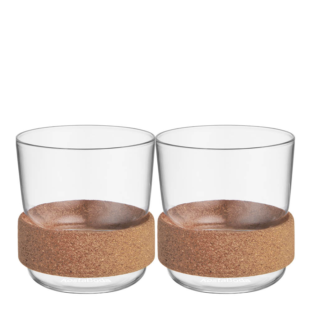 Kosta Boda - Viva kuppi korkkirenkaalla 30 cl 2-pack