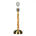 Antibes bordslampa upplandingsbar 32 cm brun/guld