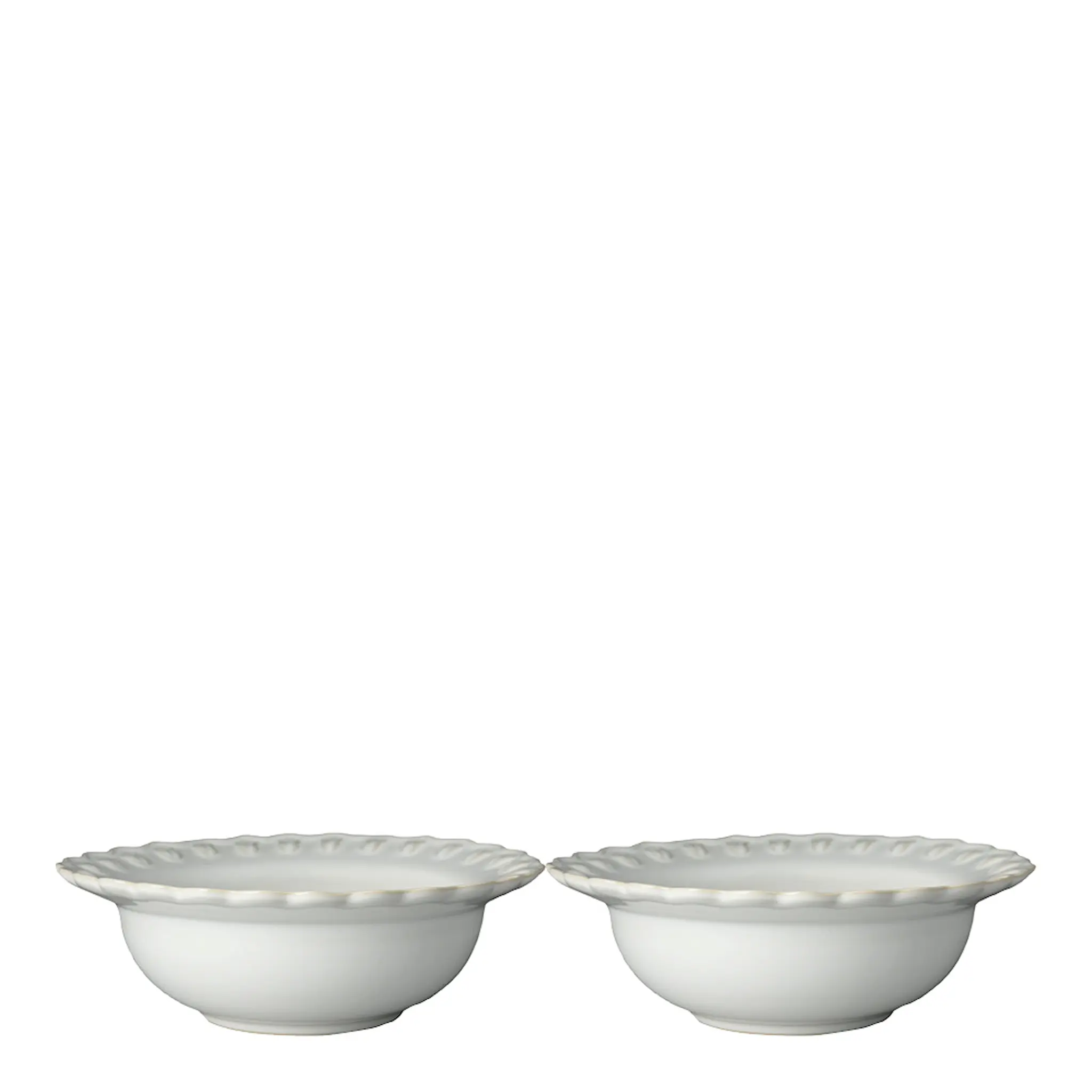 PotteryJo Tulipa Djup tallrik 23 cm 2-pack Vit