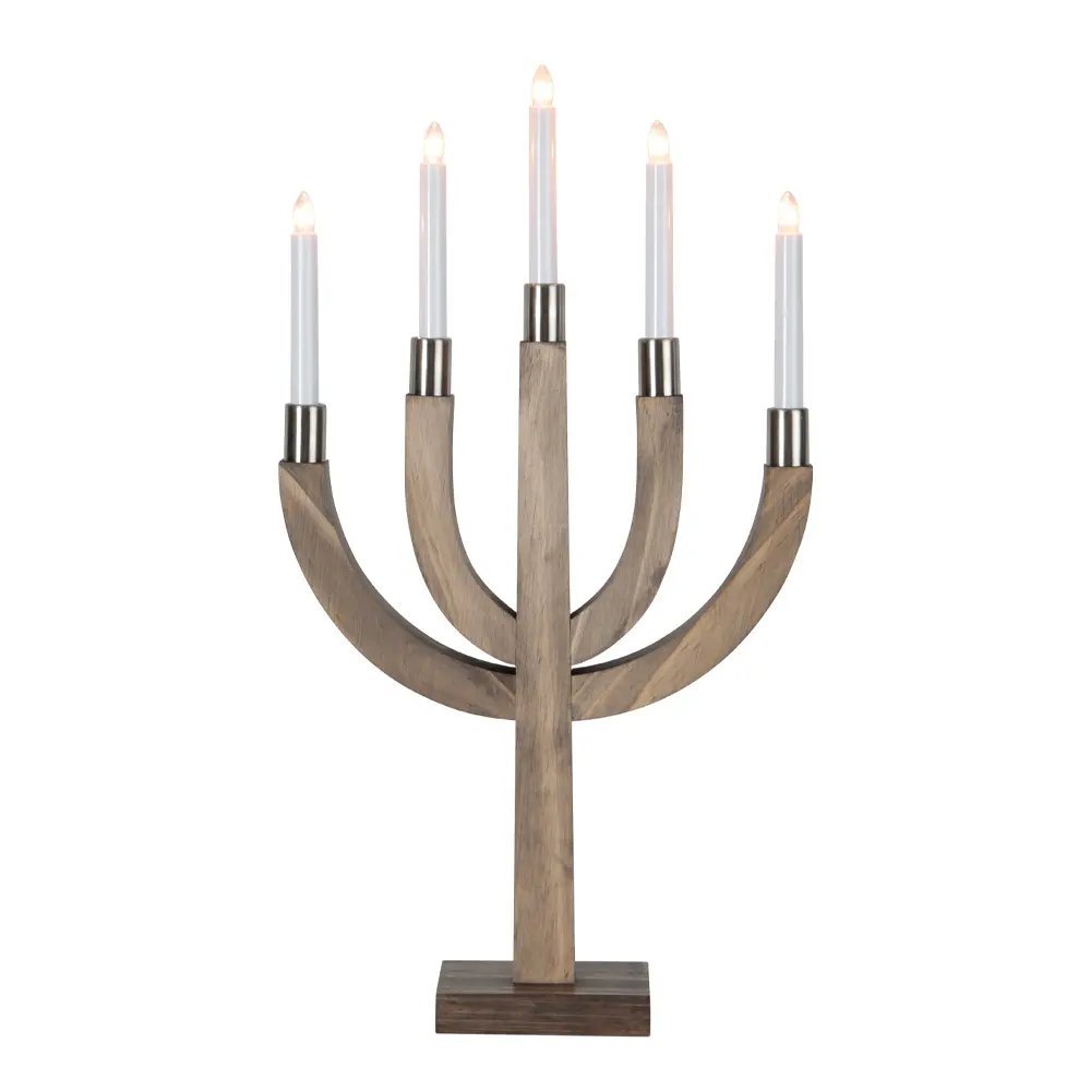 Elias Sähkökynttelikkö 67 cm Ruskea