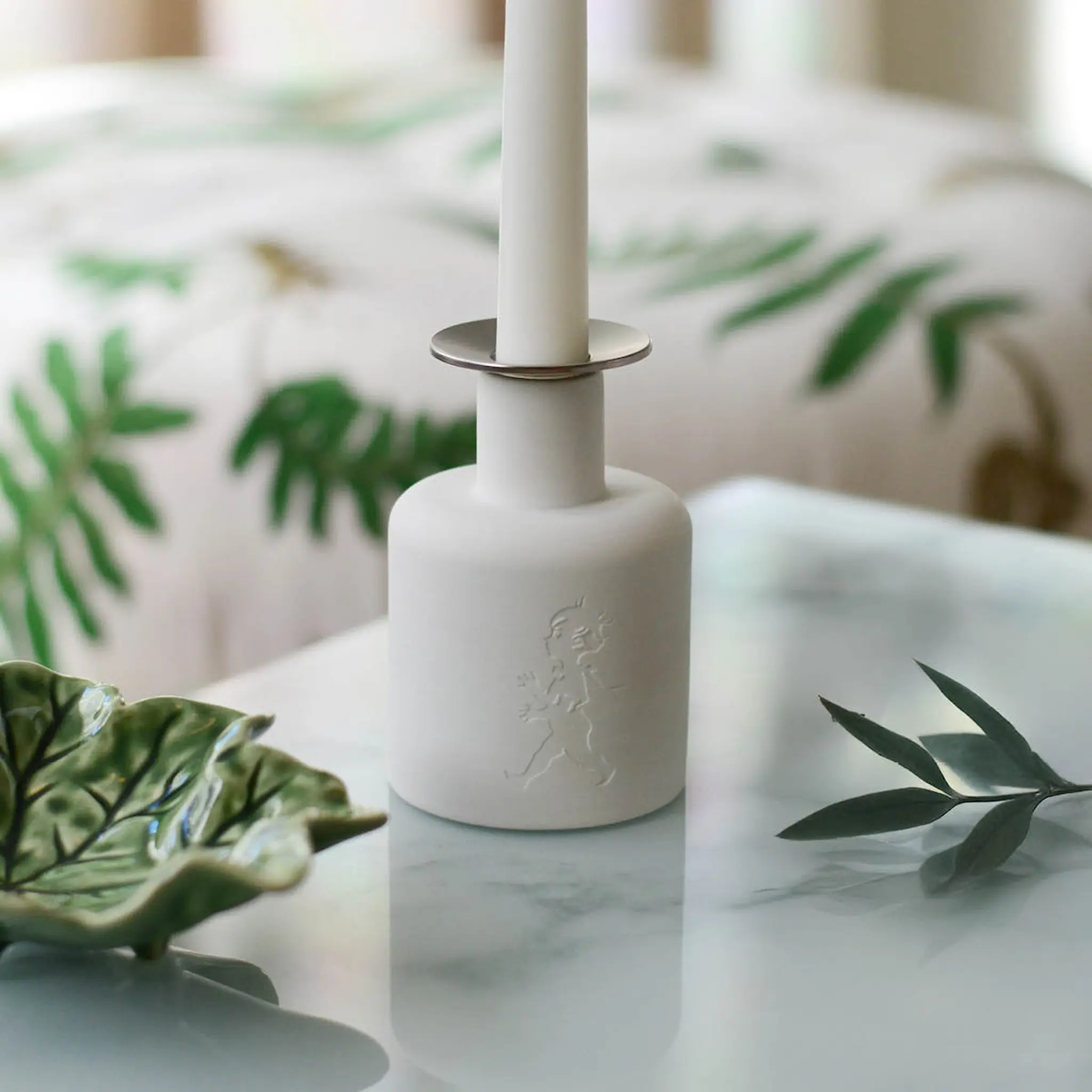 SOLSTICKAN Ljusmanschett matt silver