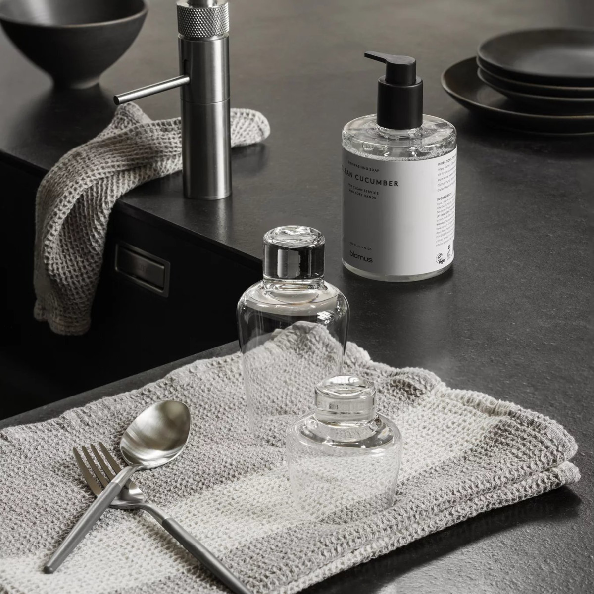 Blomus Satomi oppvasksåpe clean cucumber 0,5L