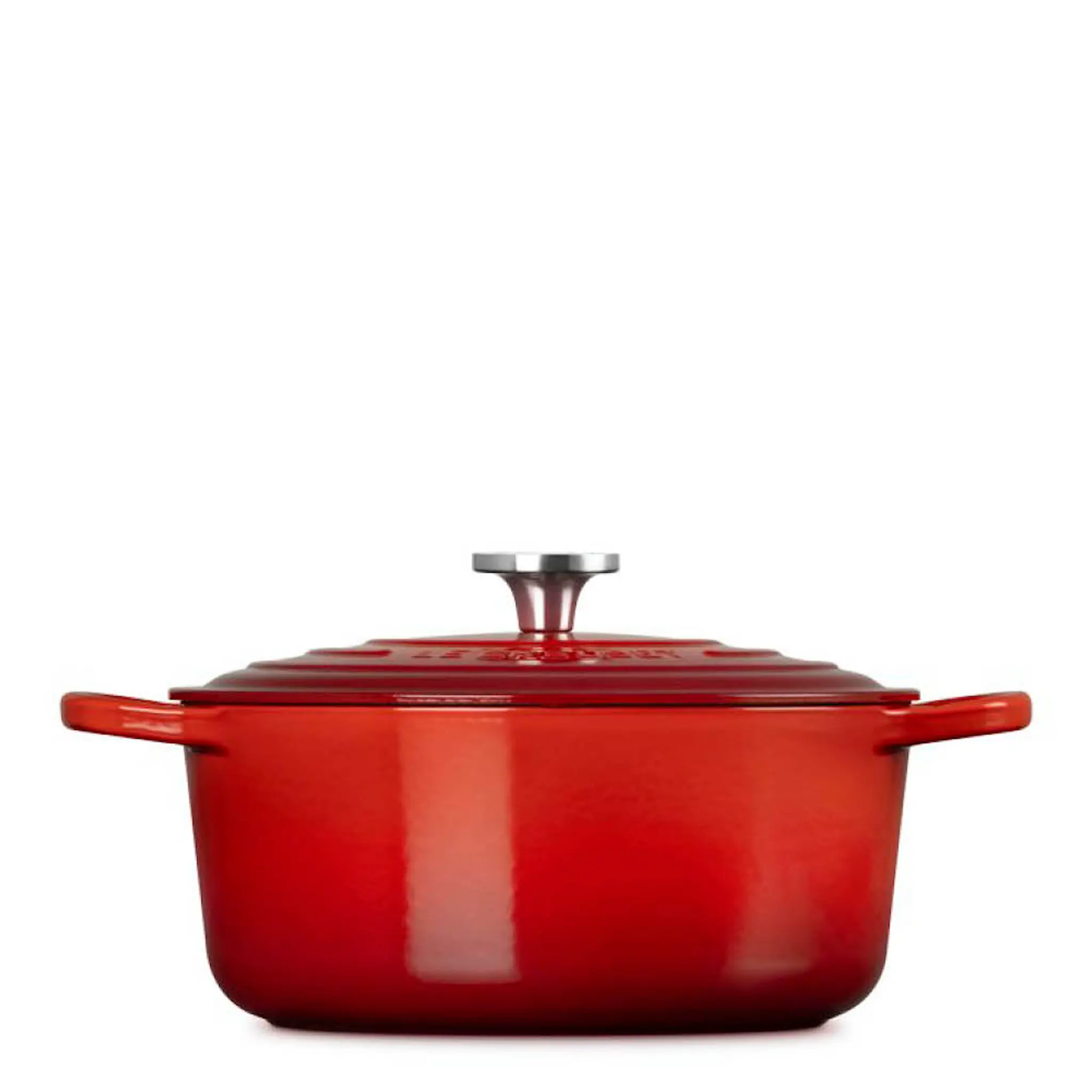 Le Creuset Signature gjutjärnsgryta rund 5,3L 26 cm cerise/crucible knob