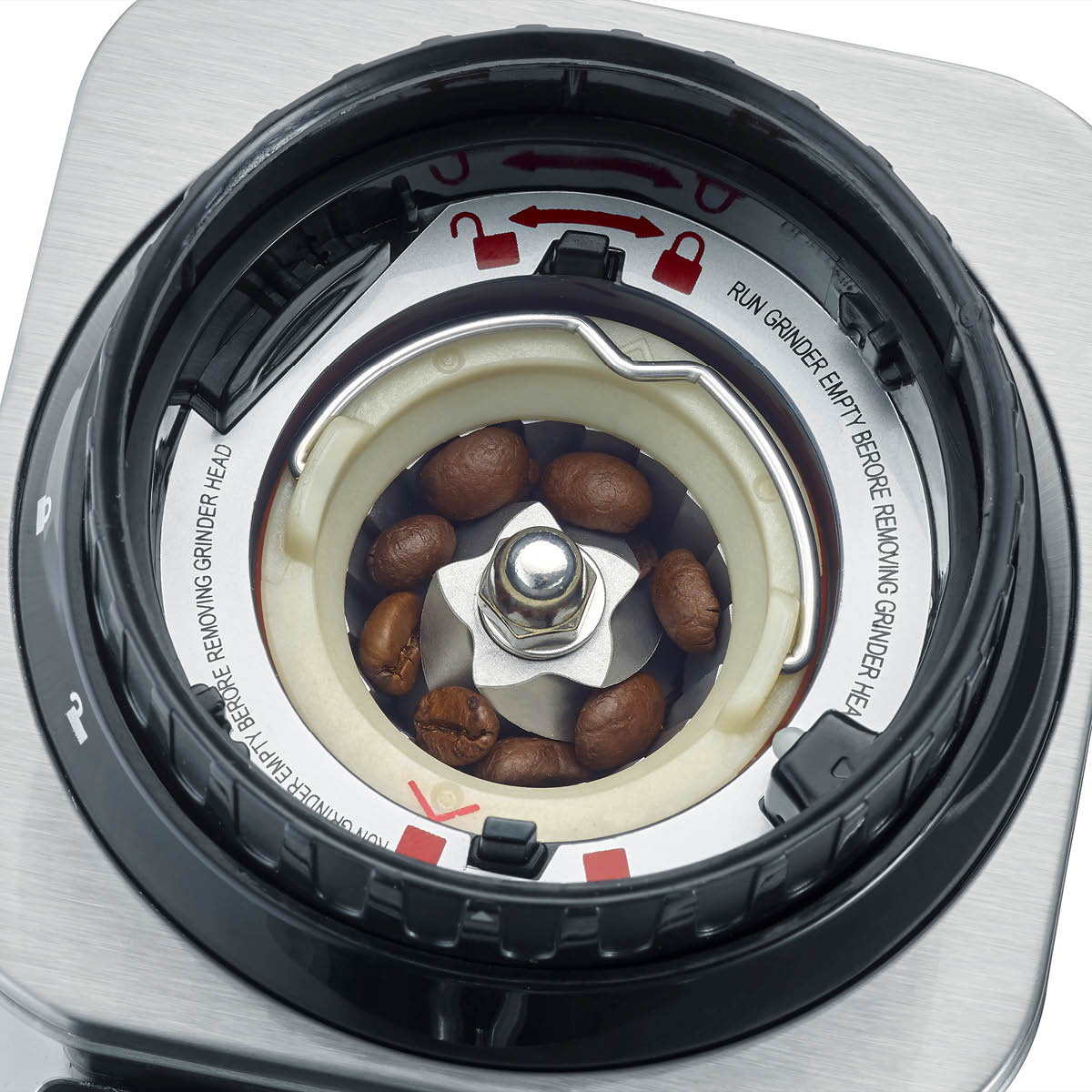 Caso Barista Chef Inox kaffekvern sølv