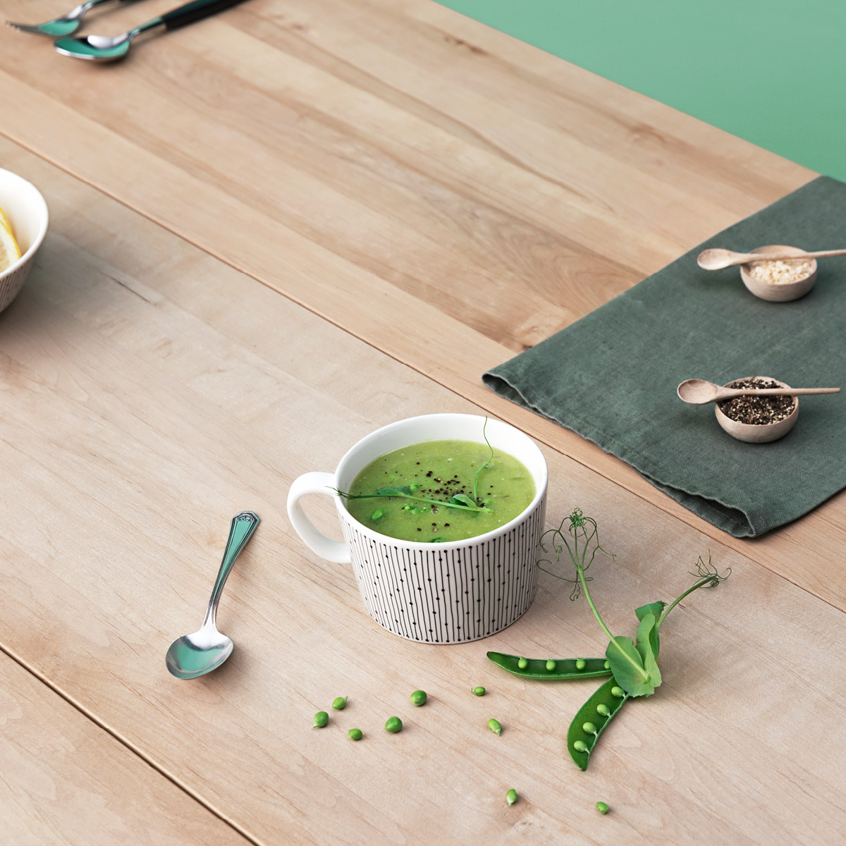 Arabia Mainio Sarastus Kuppi 40 cl Valkoinen/Musta