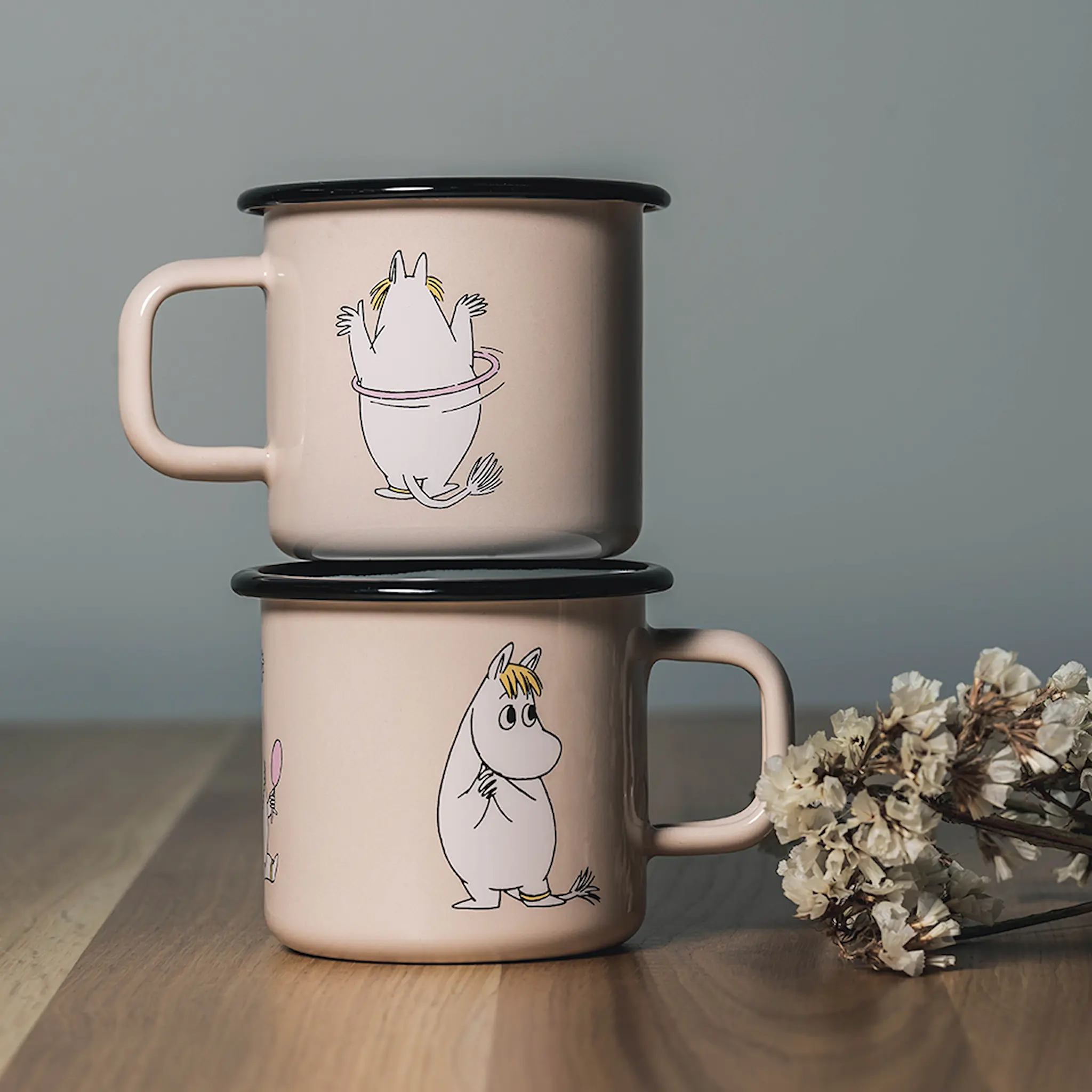 Muurla Mumin Emaljmugg Snorkfröken 37 cl Beige