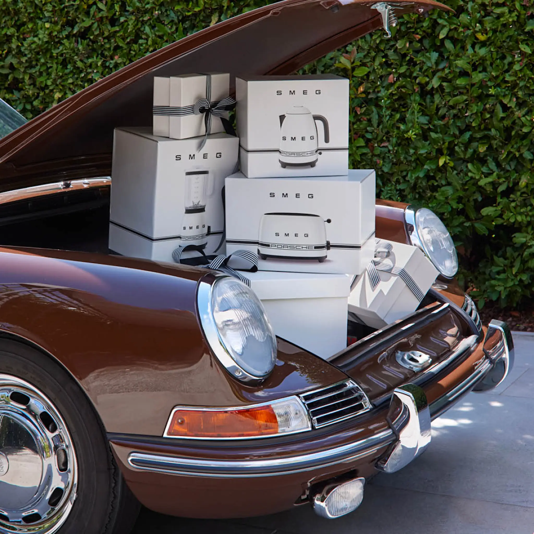 Smeg Smeg x Porsche brödrost för 2 skivor TSF01P Carrara White