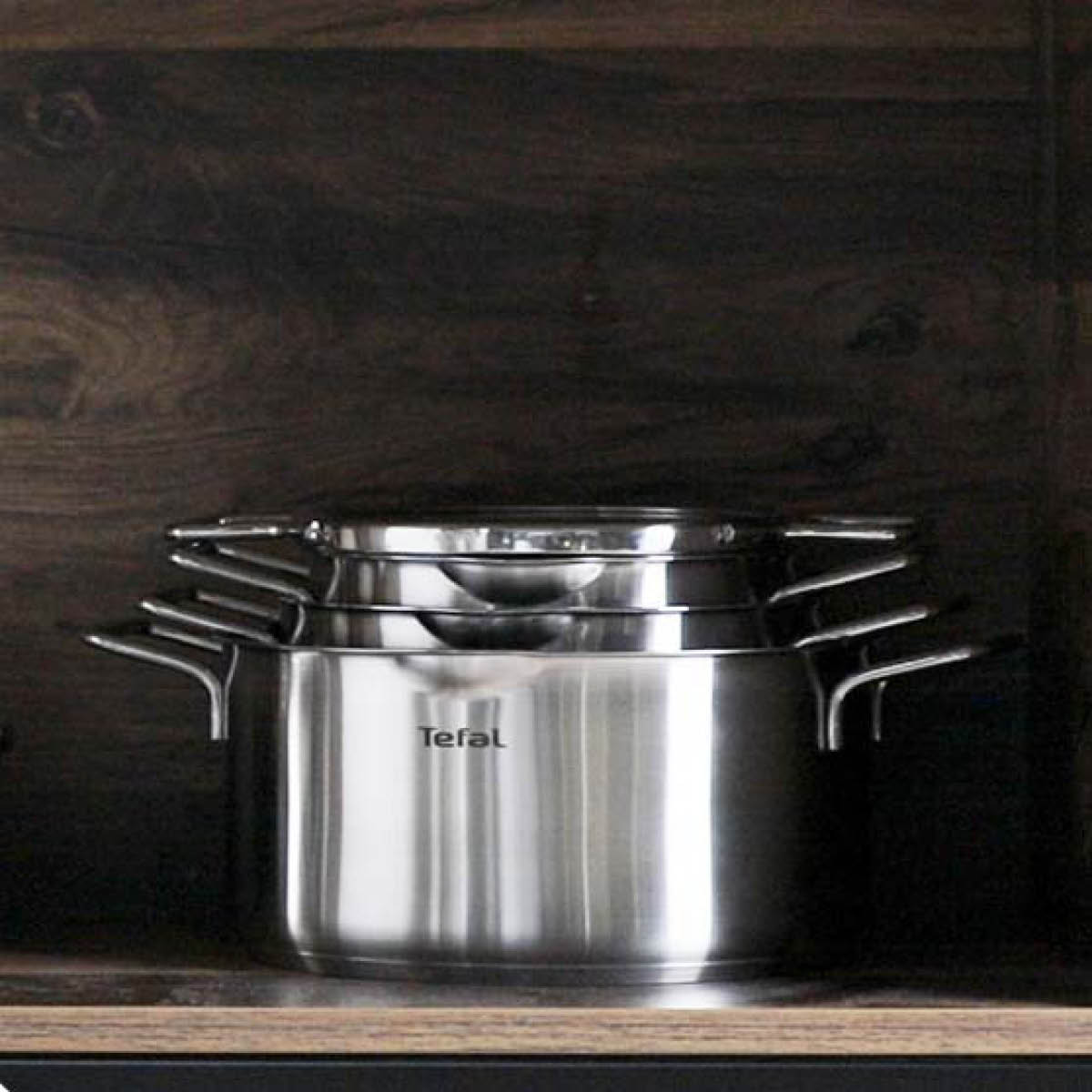 Tefal Nordica grytesett 6 deler 1,5L/3L/5,2L rustfritt stål