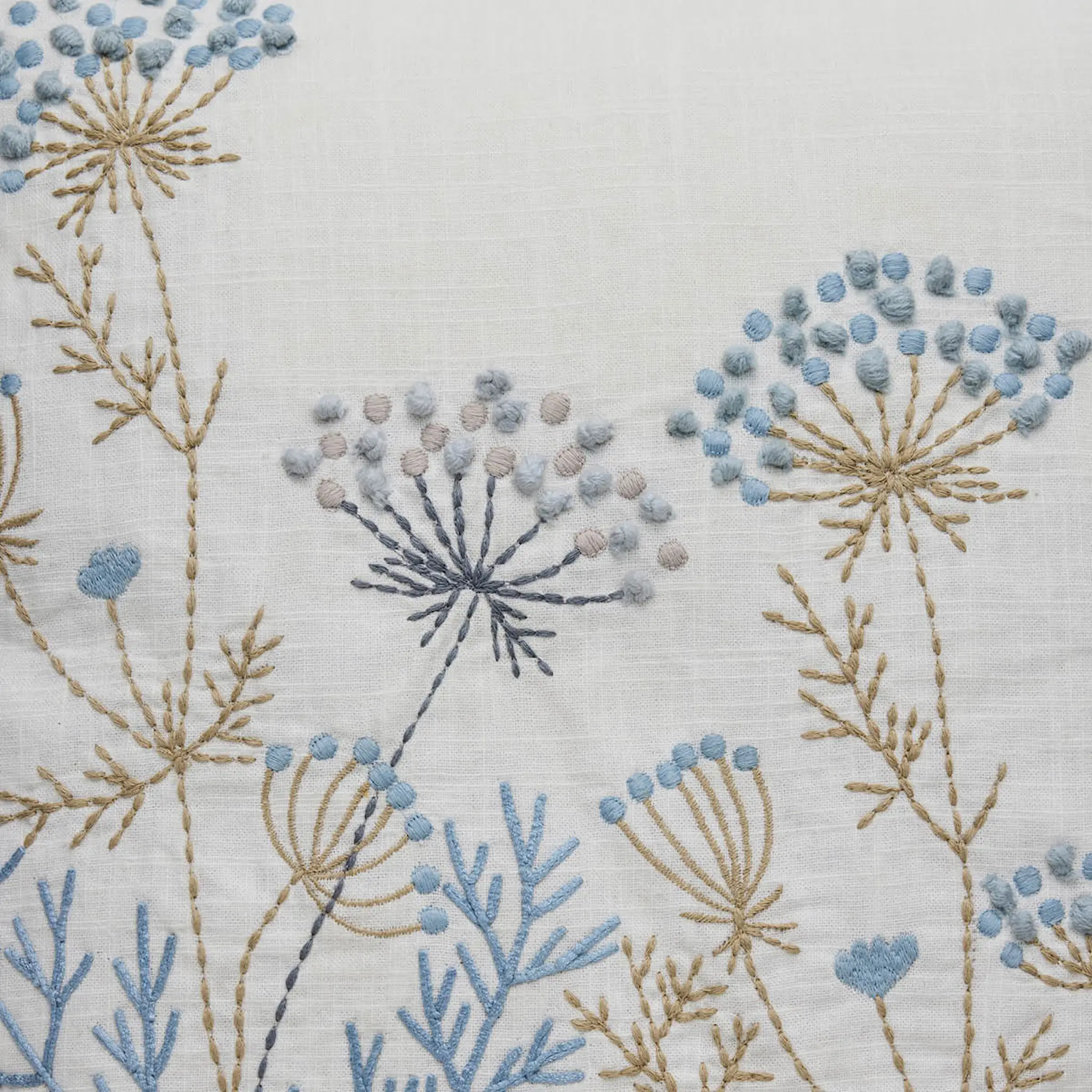 Lene Bjerre Visilia putetrekk 50x50 cm offwhite/blå