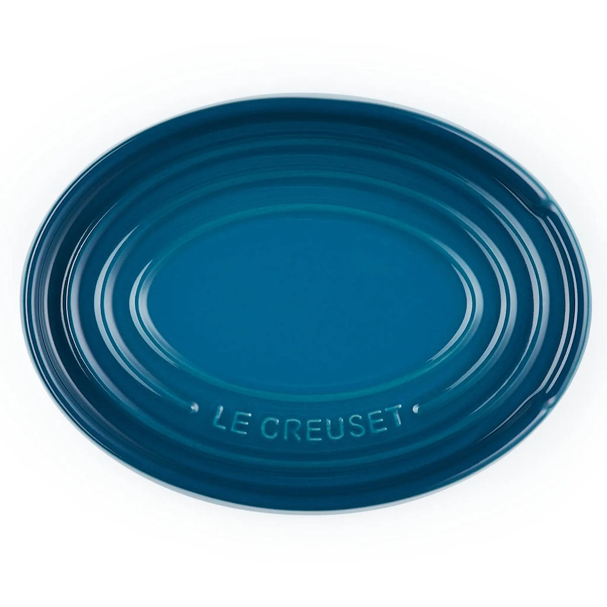 Le Creuset Oval grytskedshållare 15 cm deep teal