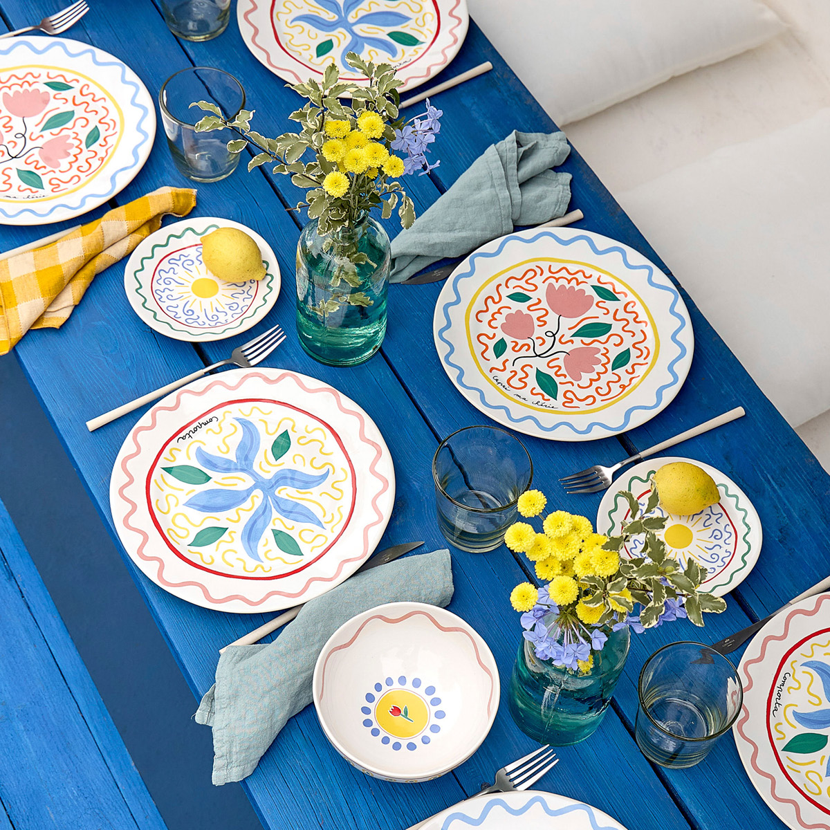 Costa Nova Bliss tallerken flat 27 cm tangplante multi