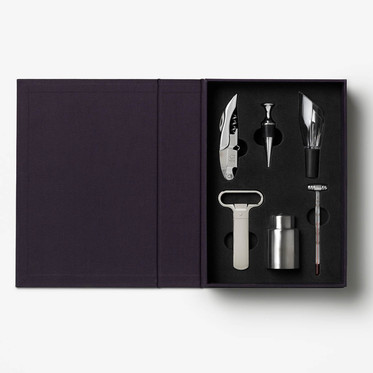 Printworks The Essentials vinverktyg 6 delar burgundy/guld