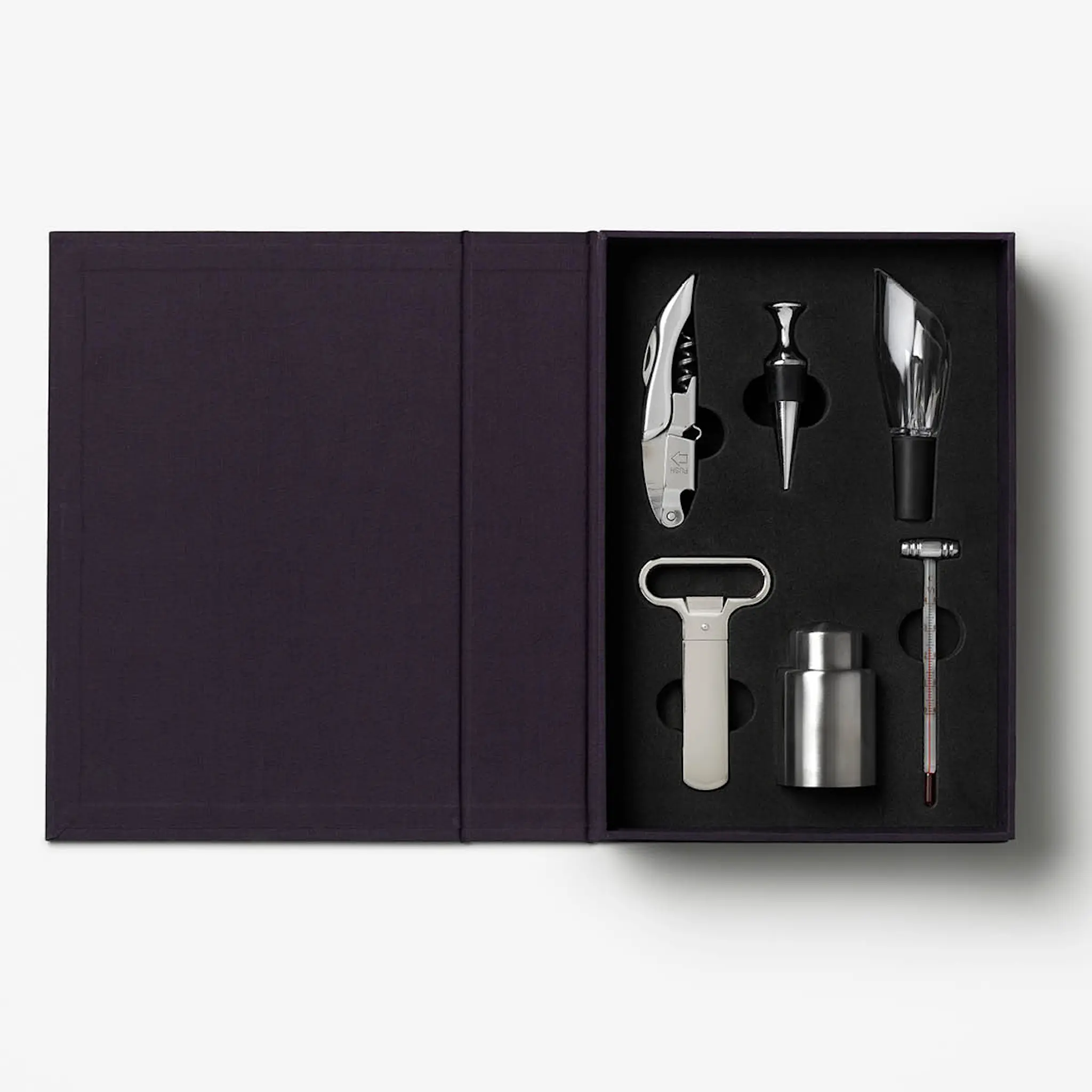 Printworks The Essentials vinverktyg 6 delar burgundy/guld